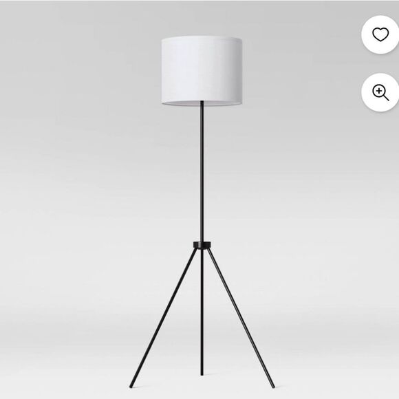 Tripod Floor Lamp Black - Room Essentials - Picture 1 of 2